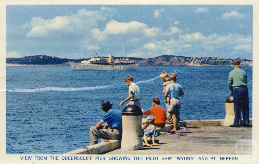 View from the Queenscliff pier, 1964