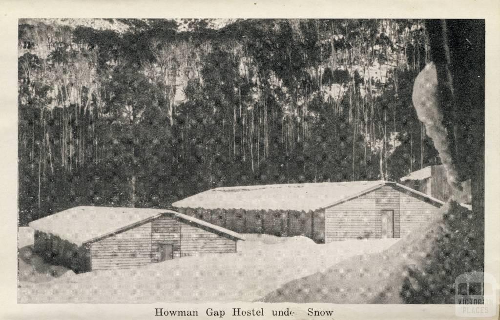 Howman Gap Hostel, under snow, Bogong