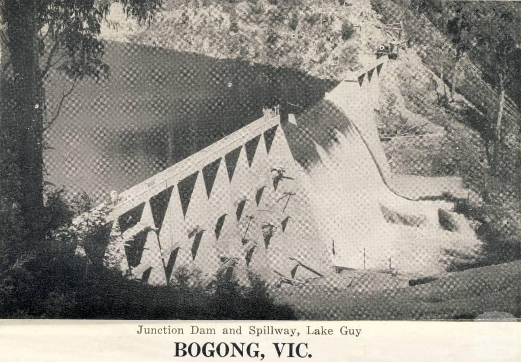 Junction Dam and spillway, Lake Guy,  Bogong