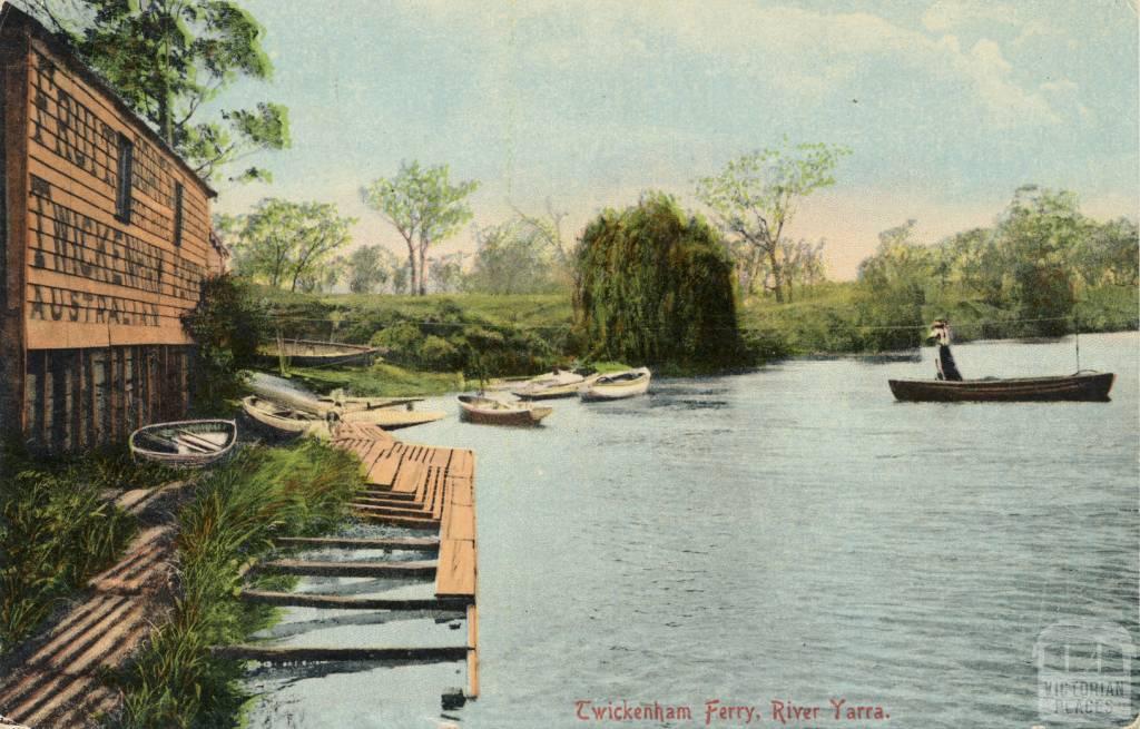 Twickenham Ferry, River Yarra, Burnley