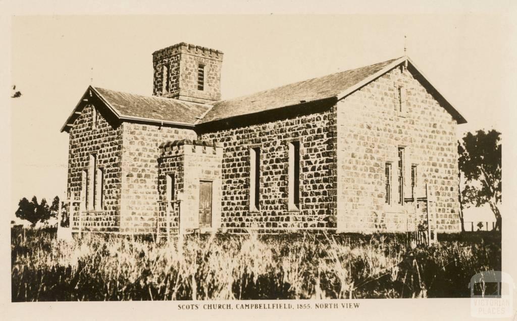 Scot's Church, Campbellfield, 1855, North View