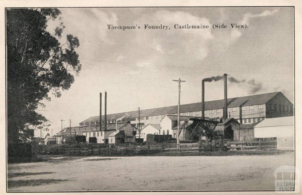 Thompsons Foundry, Castlemaine (side view), 1915