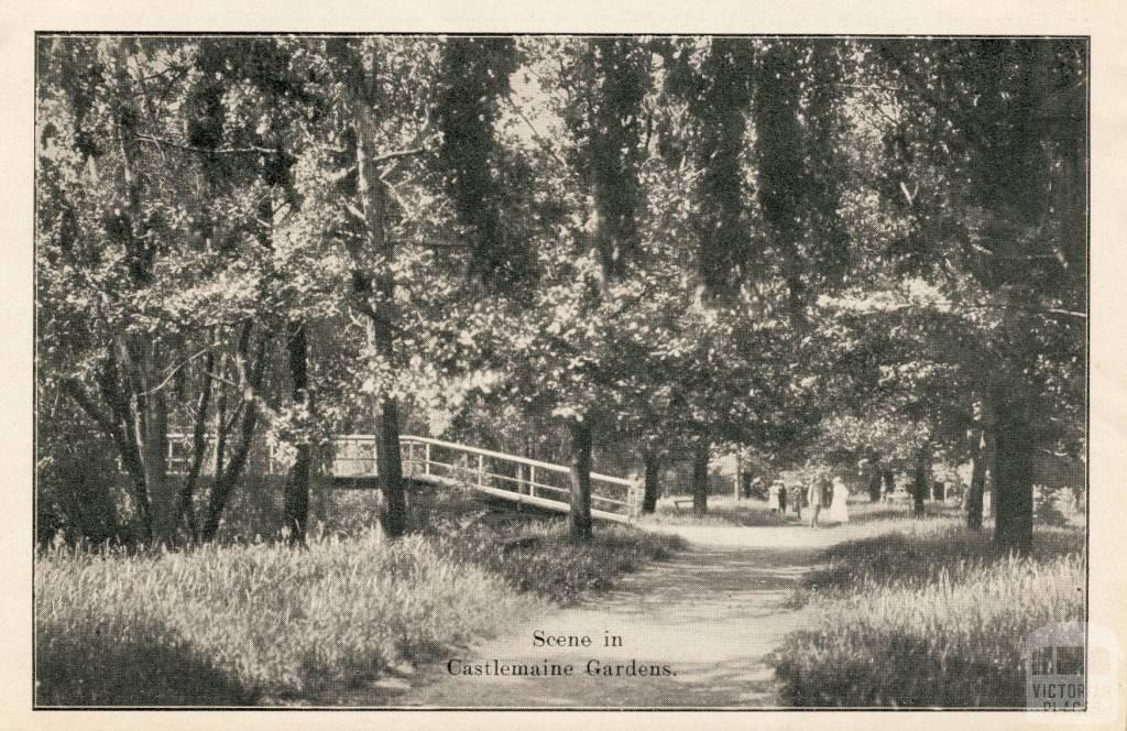 Scene in Castlemaine Gardens, 1915