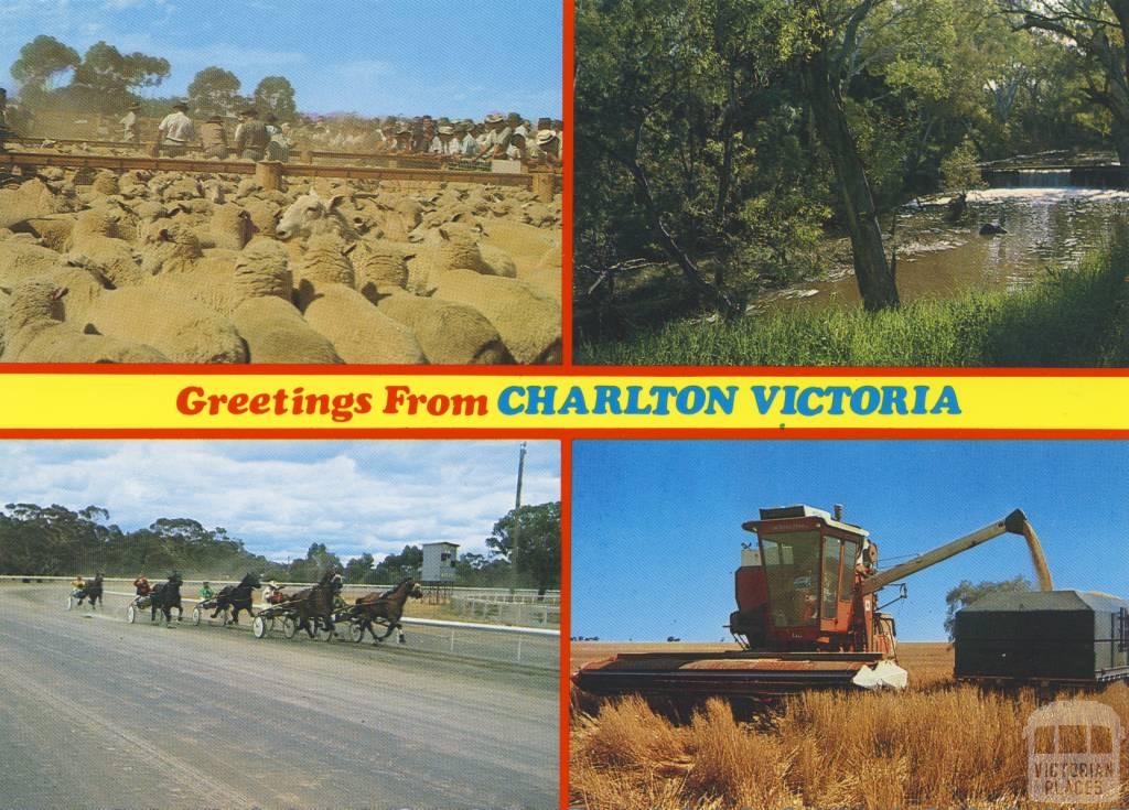 Charlton is situated on the Calder Highway by the Avoca River