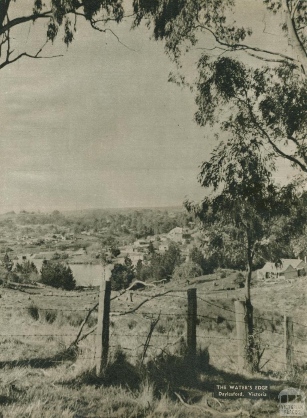 The water's edge, Daylesford, 1954