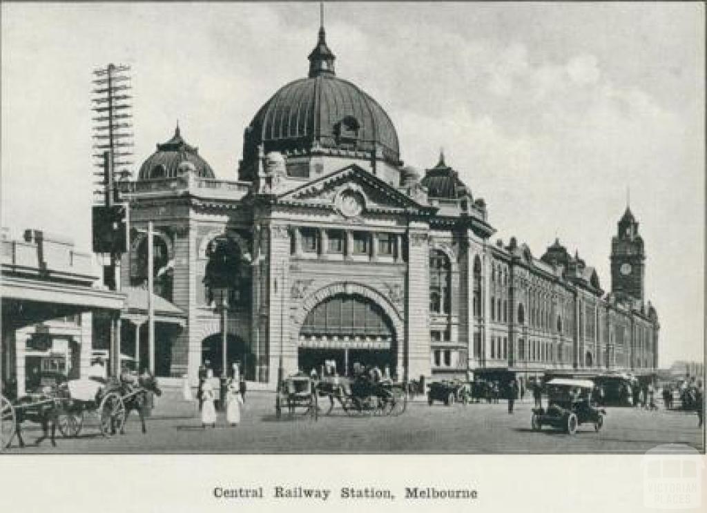 Central Railway Station, Melbourne, 1918