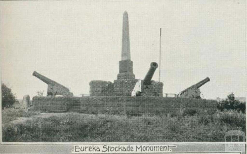 Eureka Stockade Monument, Ballarat, 1918