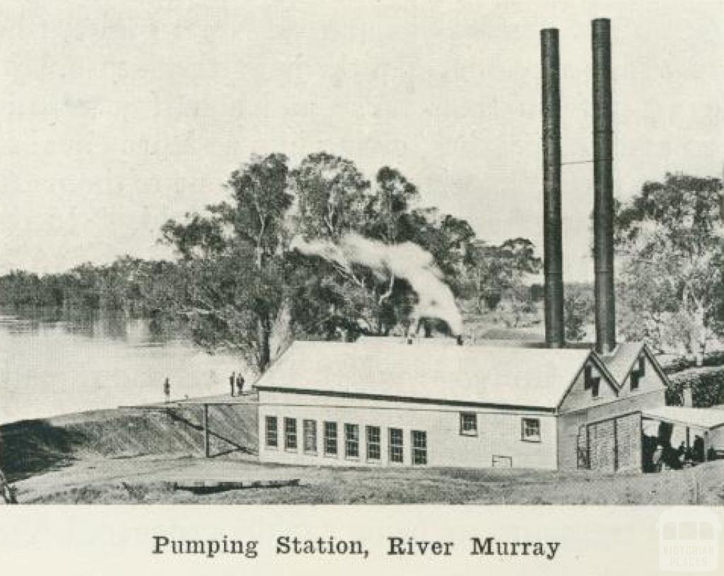 Pumping station, River Murray, 1918