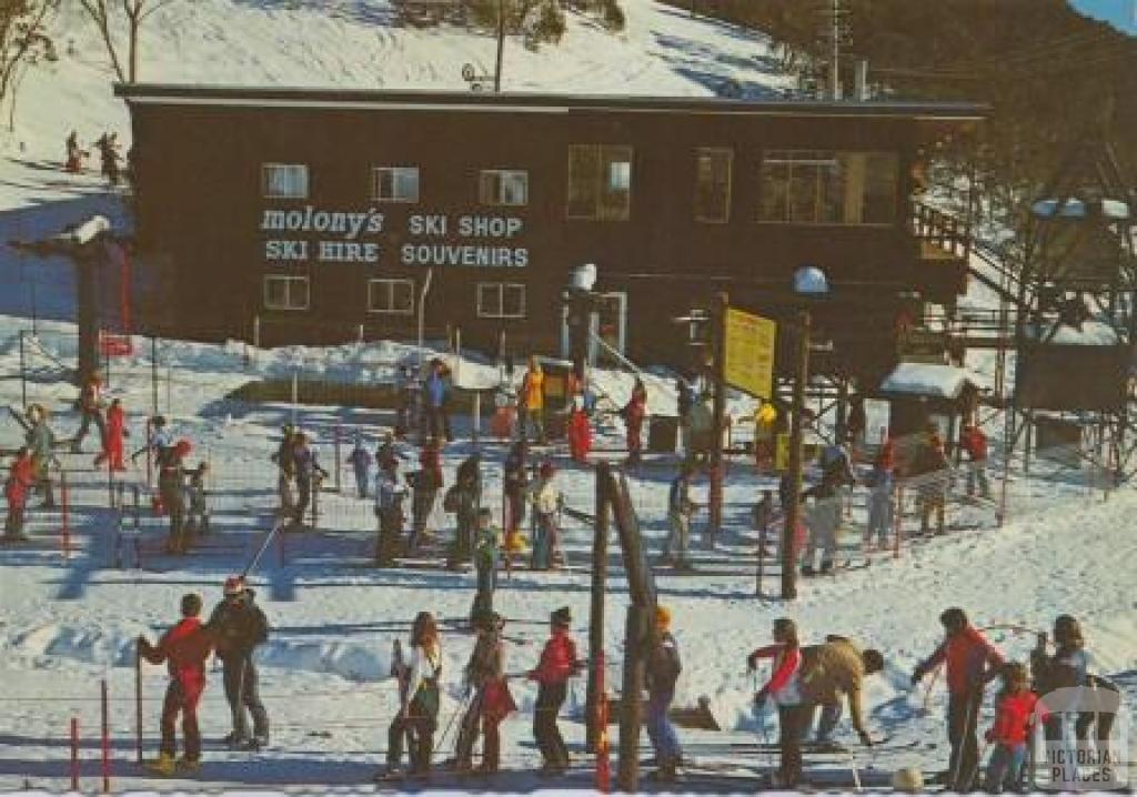 Molony's ski hire and chair lift entrance, Falls Creek