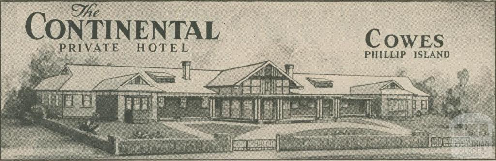 The Continental Private Hotel, Cowes, 1947-48