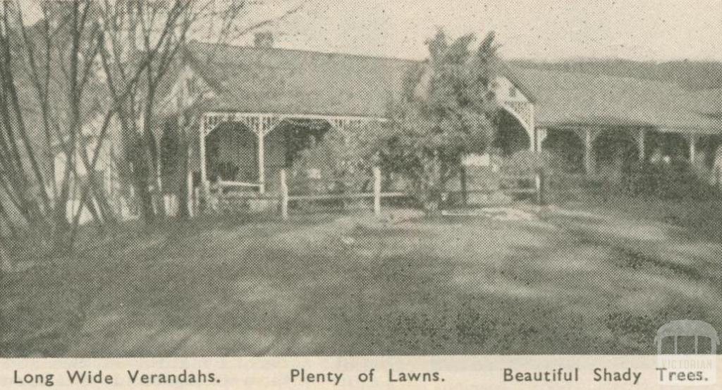 Florence Court Guest House, Healesville, 1947-48