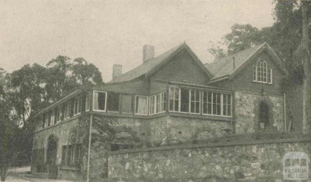 Fearne Lodge, Mount Macedon, 1947-48