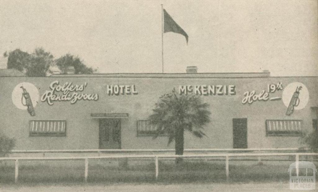 Hotel McKenzie Golf House, Woodend, 1947-48