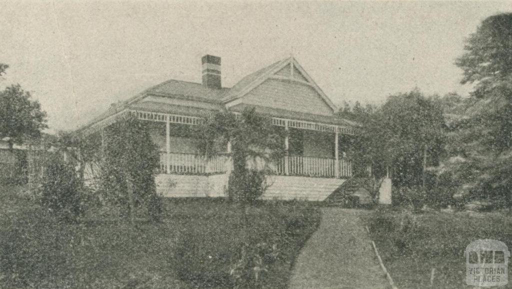 Cliff House, Healesville, 1918-20