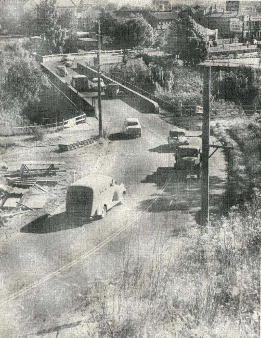 The Old Johnston Street Bridge, Abbotsford, demolished 1959