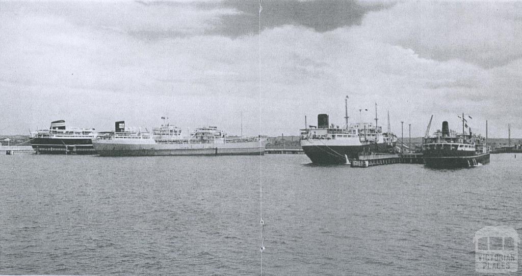 Shipping activities in the Port of Geelong, 1965