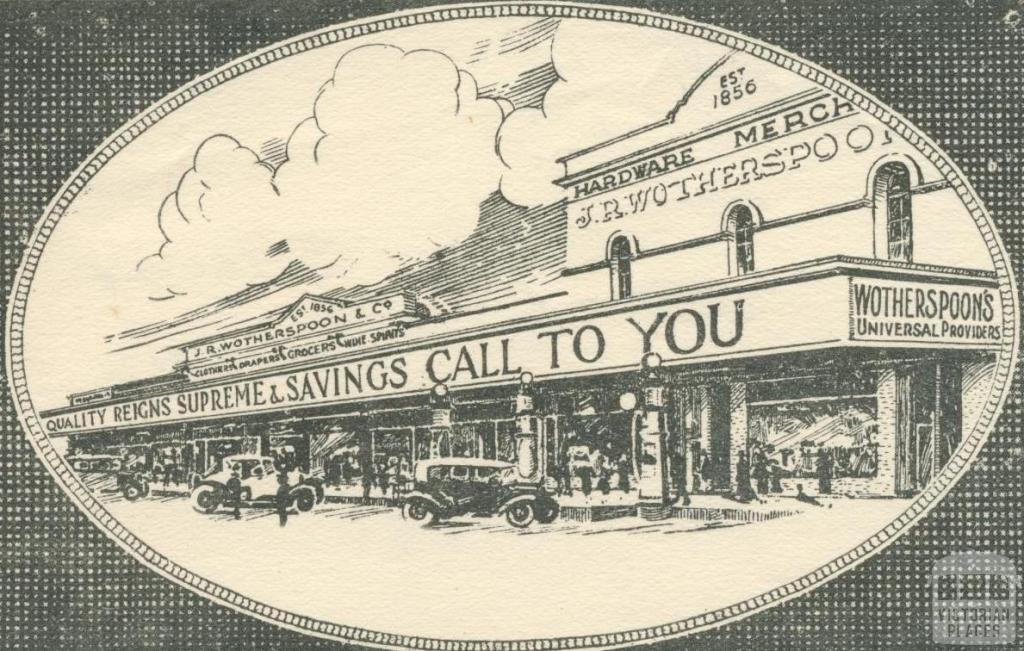 Wotherspoon Store, Beaufort, 1937