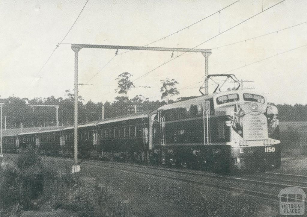 L Class Electric Locomotive, Warragul, 1954