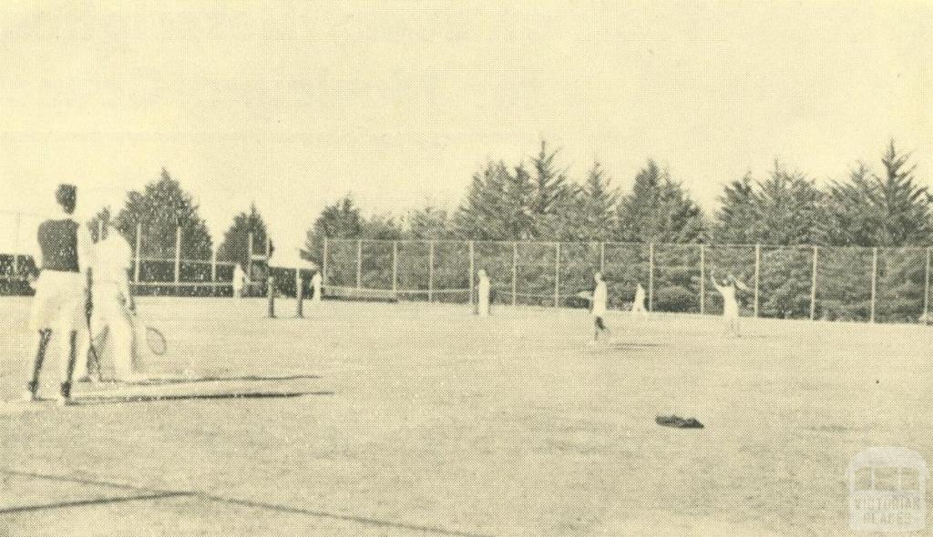 Patterson River Golf Links, Tennis Courts, Bonbeach, 1938