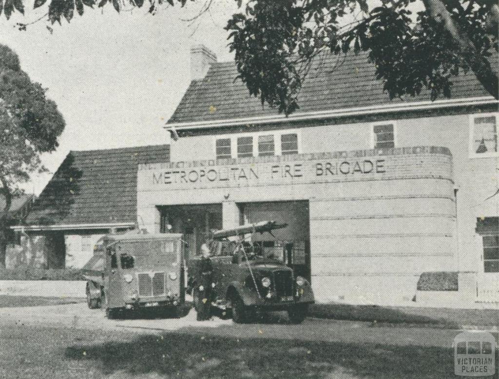 Metropolitan Fire Brigade, Box Hill, 1956