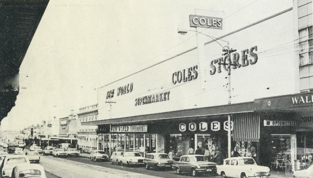 Sydney Road, looking south, Coburg, 1969