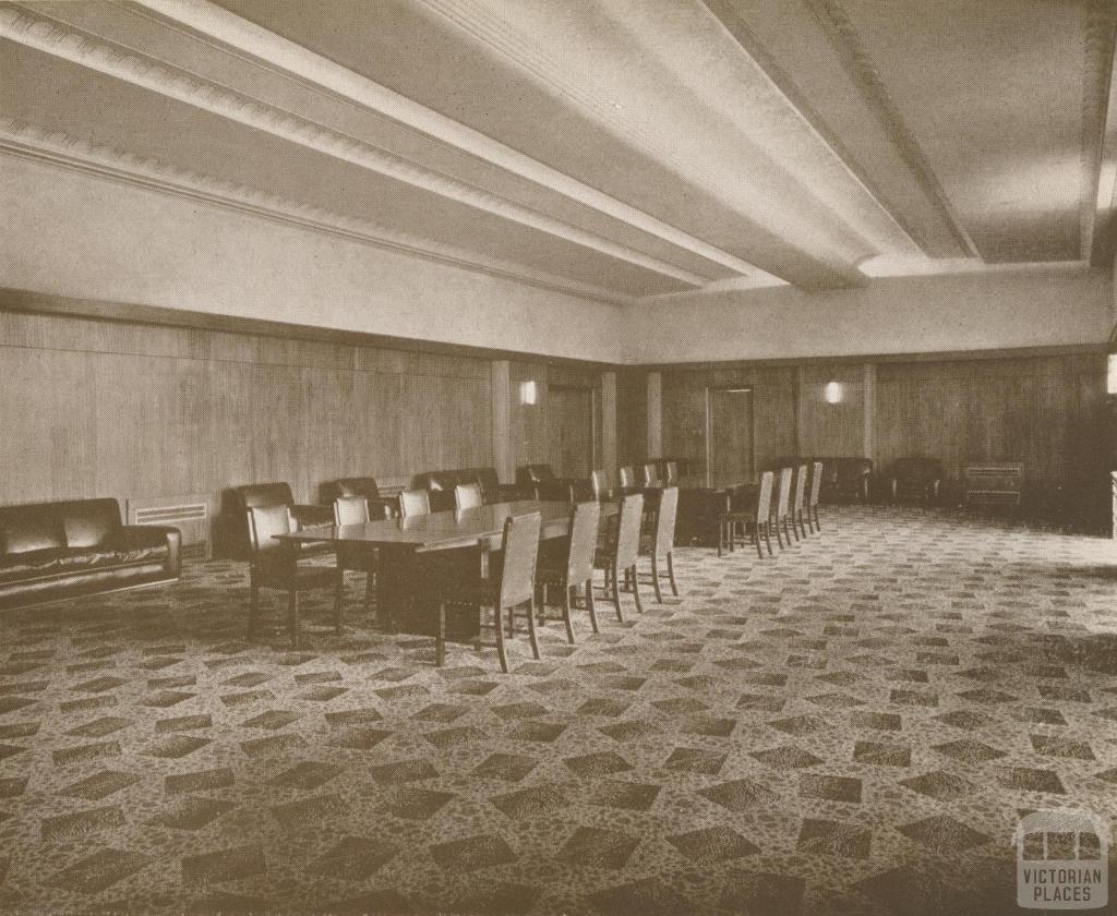 Town Hall, Reception Room, Ivanhoe, 1937