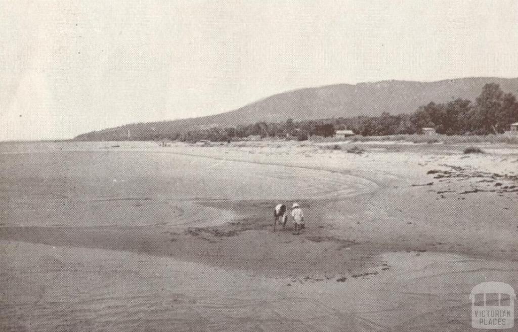 Beach at Rosebud, 1929