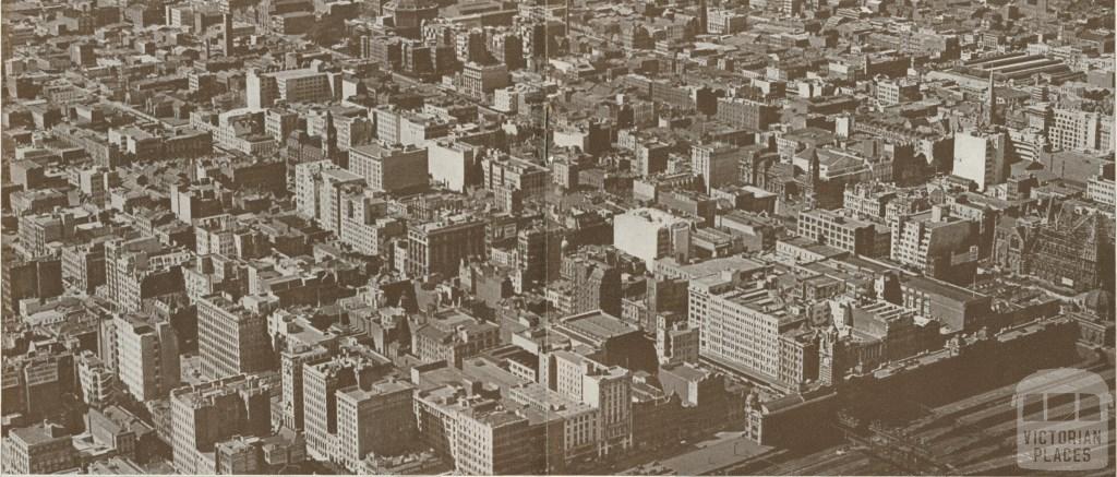 Section of Melbourne from the air, 1934