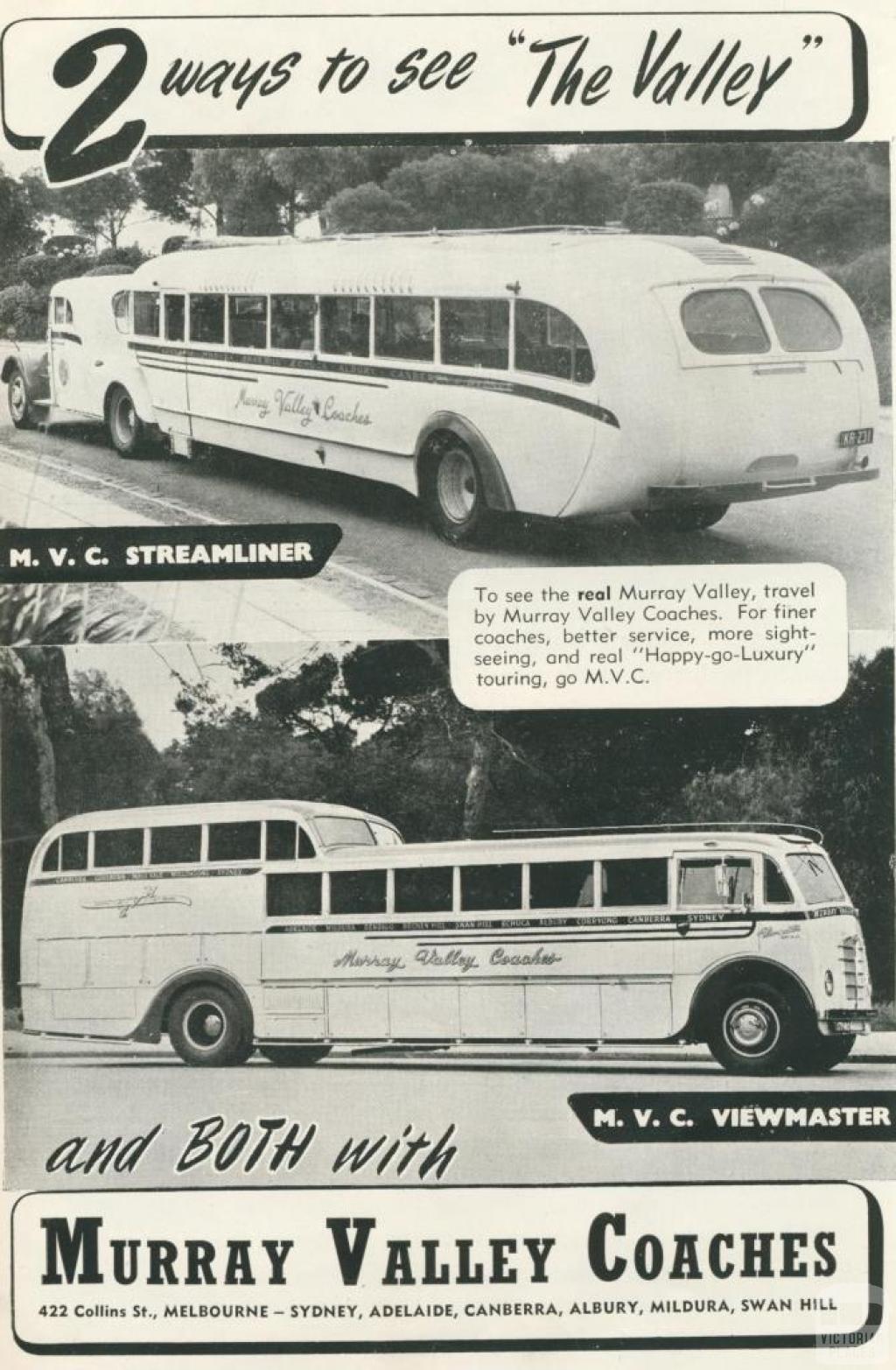 Murray Valley Coaches, 1950