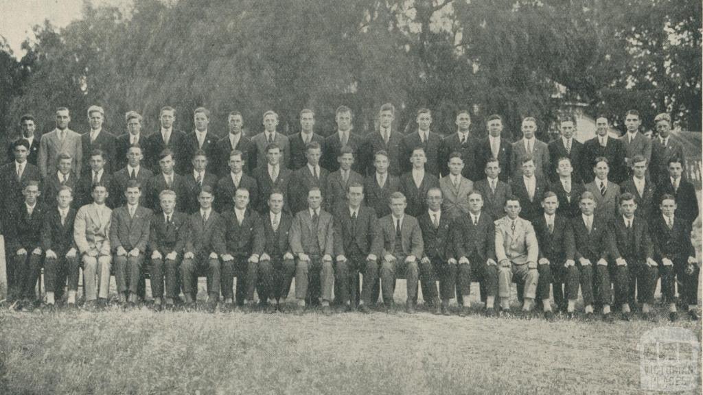 Principal, Staff and Students, Longerenong Agricultural College, Dooen, 1929