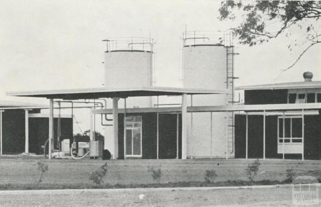 Storage vats at Petersville's Echuca Butter Factory, 1968