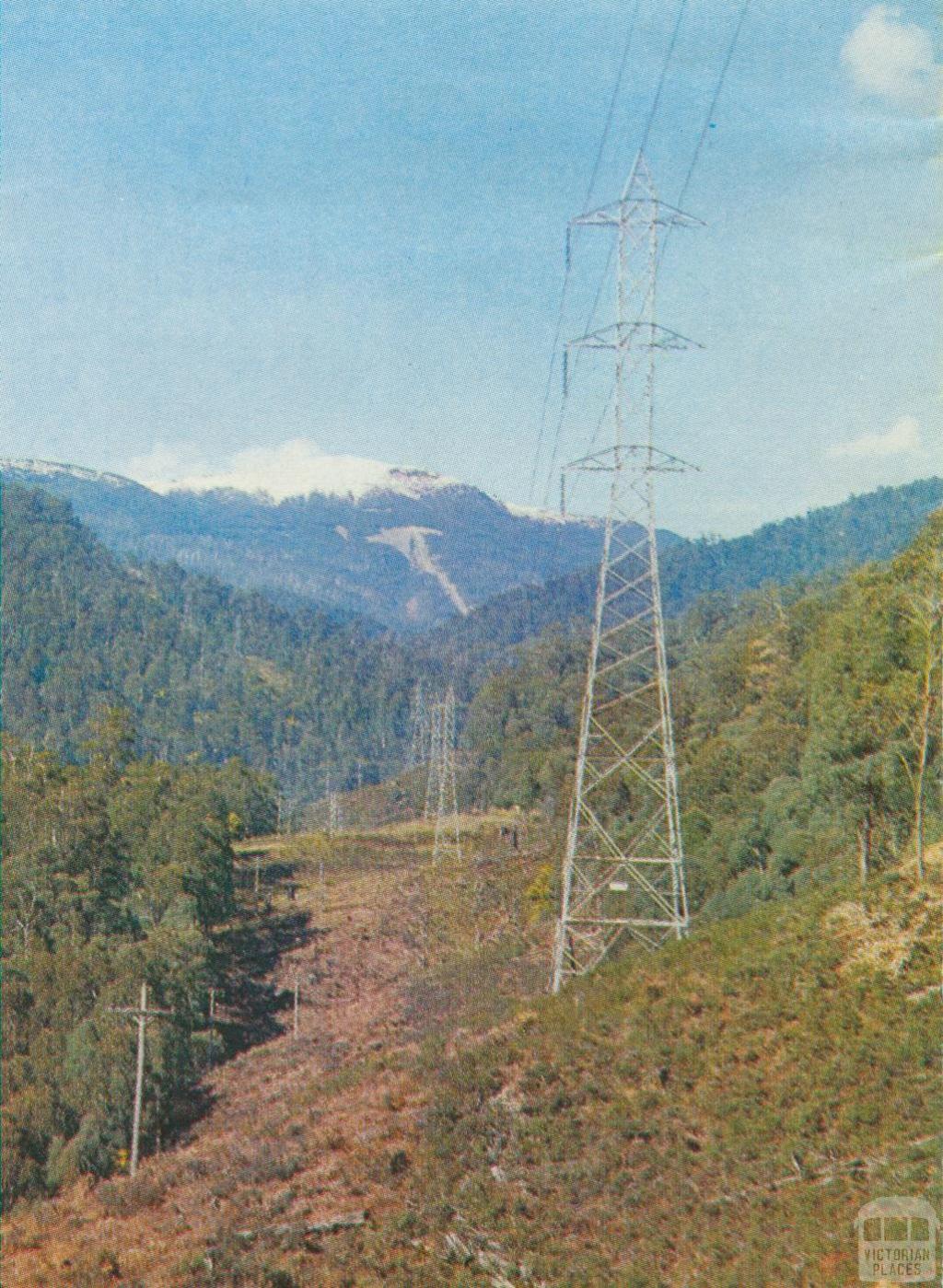 Powerline from McKay Creek Station, 1971