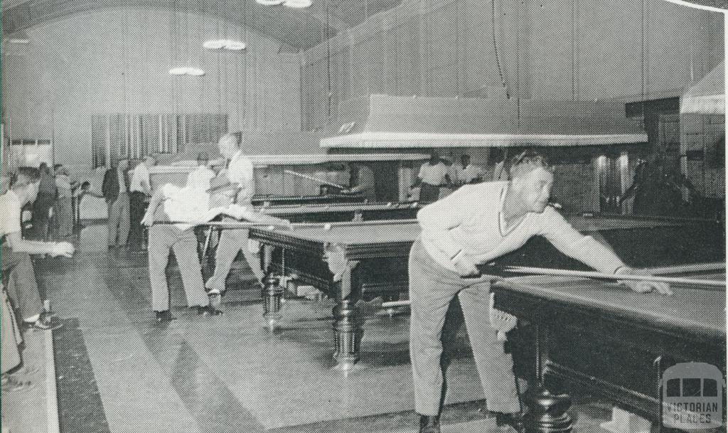 Mildura Working Man's Club, Billiard Room, 1964