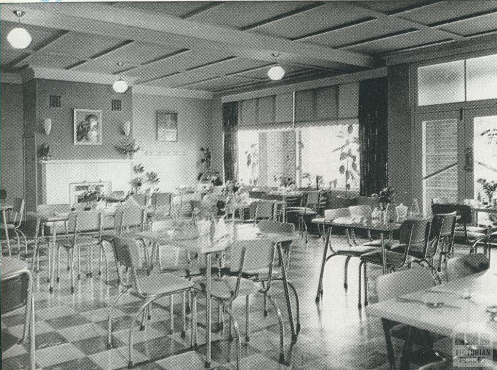 Mildura Working Man's Club, Dining Room, 1964