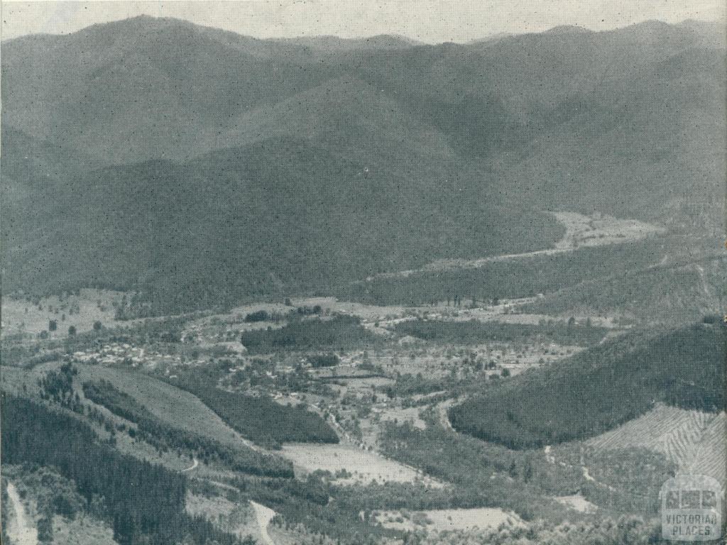 Bright township, from Mount Buffalo, 1951