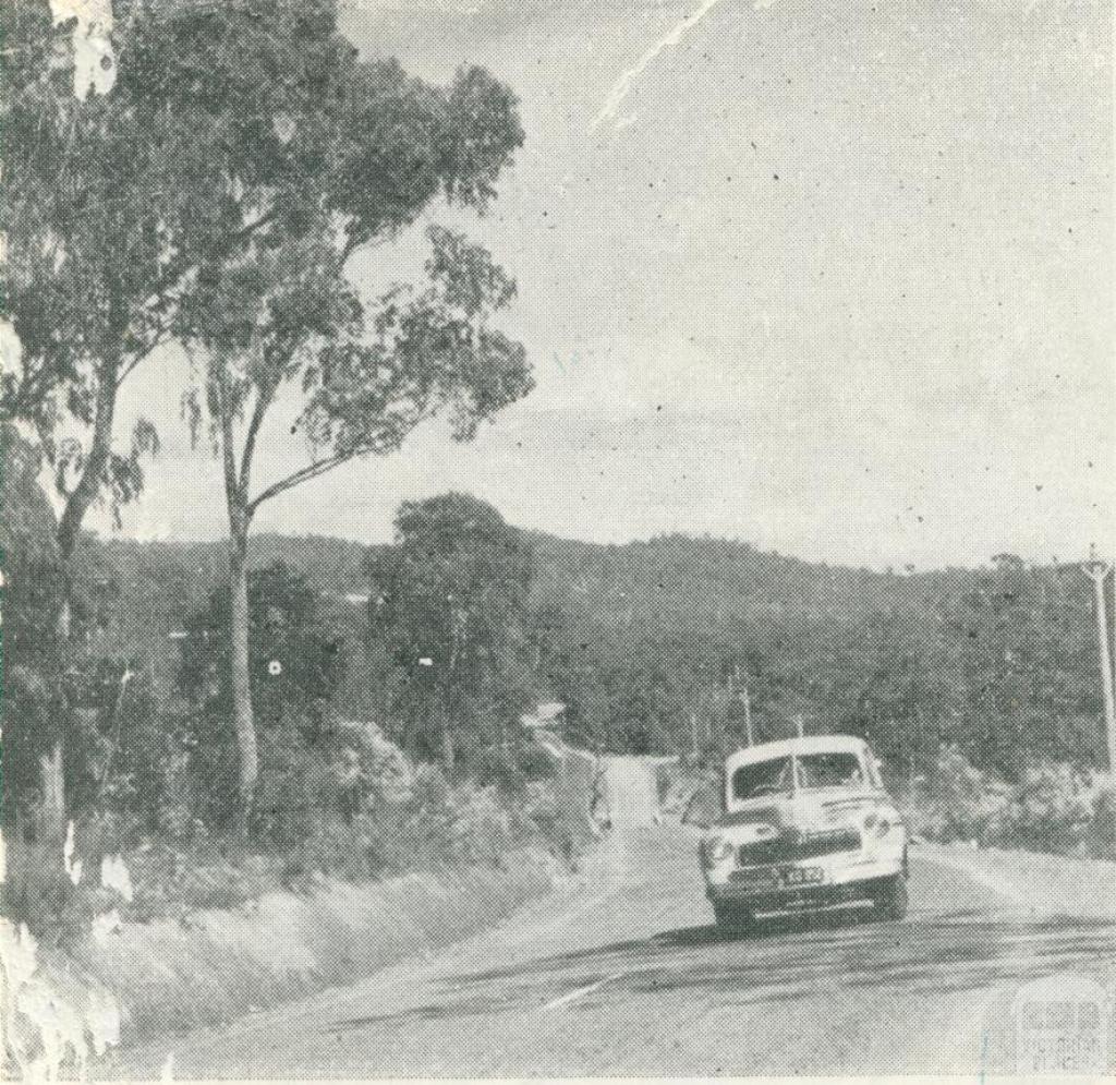 Road to the Upper Yarra Dam, 1954