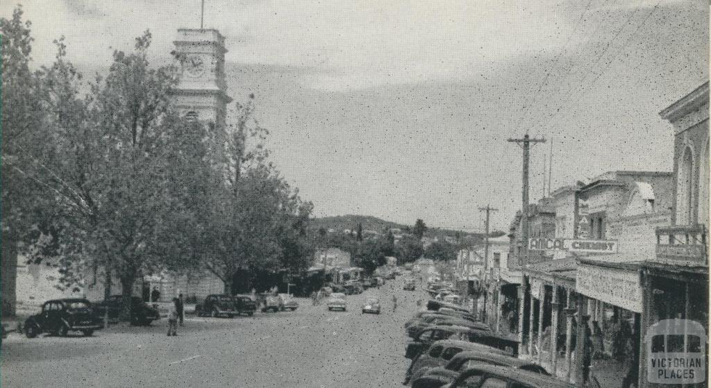 Barker Street, Castlemaine, 1959