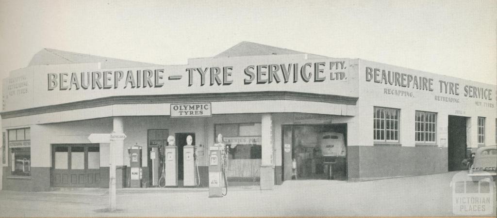 Beaurepaire Tyres, Hamilton Branch, 1947