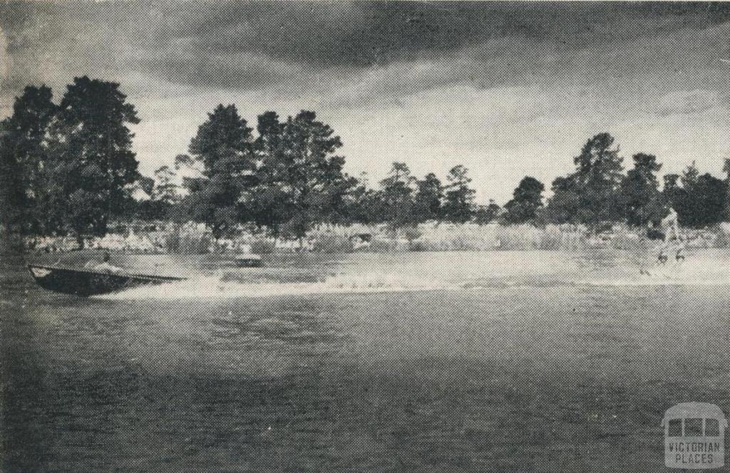 Water Skiing on Lake Victoria, Princes Park, Maryborough, 1961