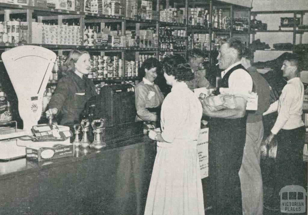 Employees Co-operative Store at Upper Yarra Dam Works, 1956