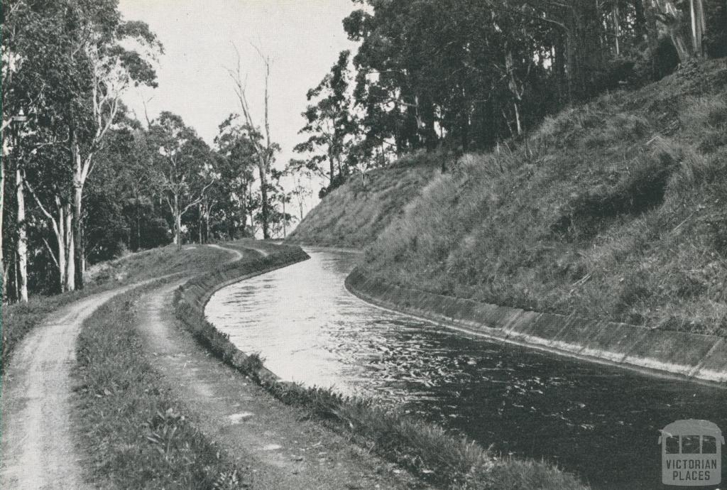 O'Shannassy Aqueduct, Wesburn, 1956