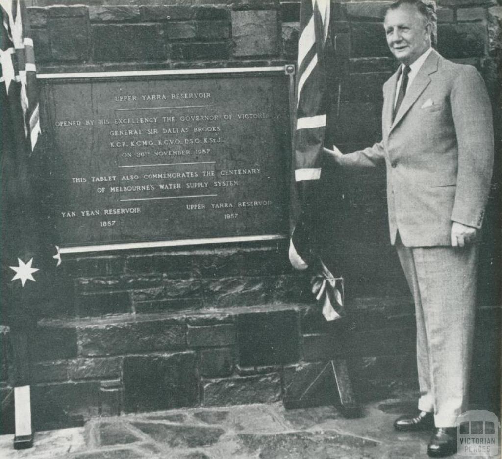 Opening of the Upper Yarra Reservoir, 1958