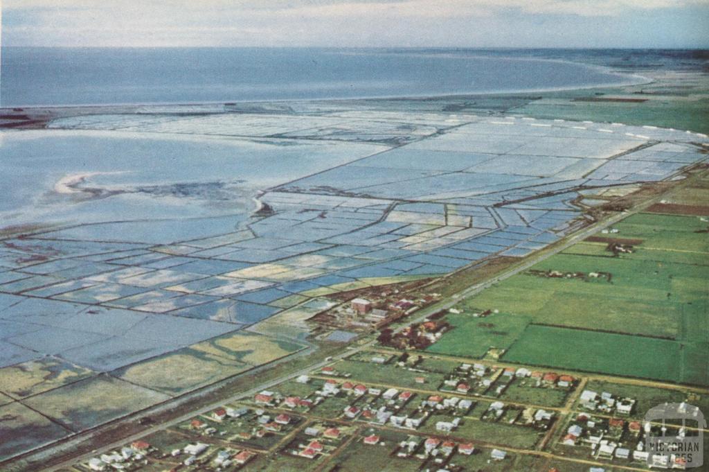 Salt pans near Geelong, 1958