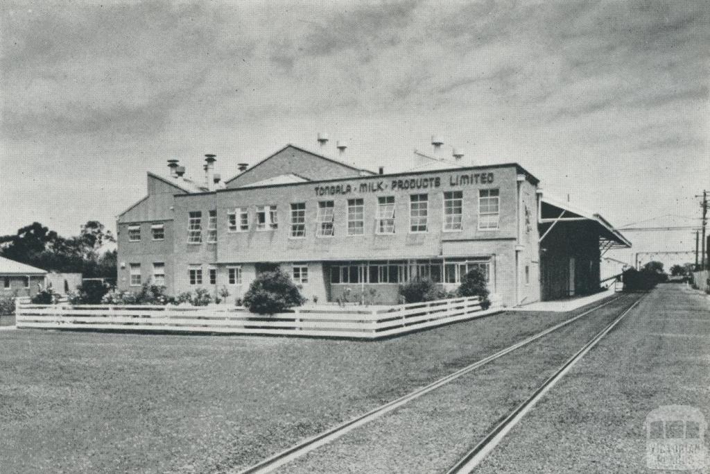 A milk products factory, Tongala, 1958