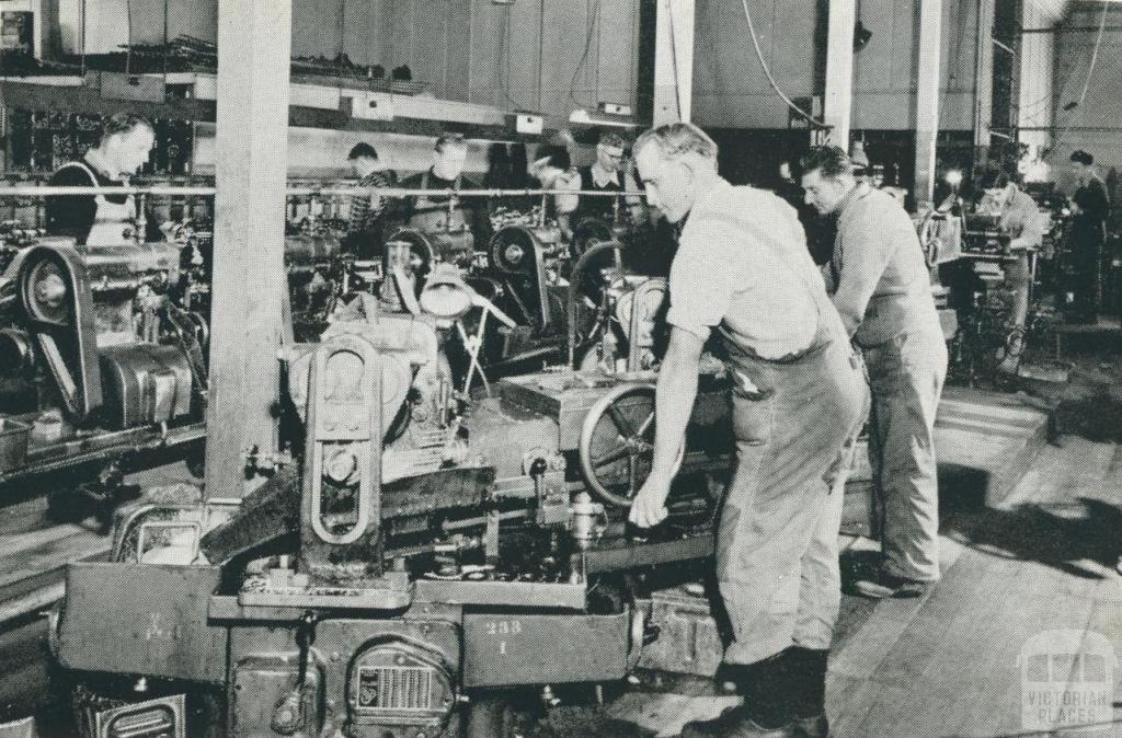 Engineering workshops, Maryborough, 1955