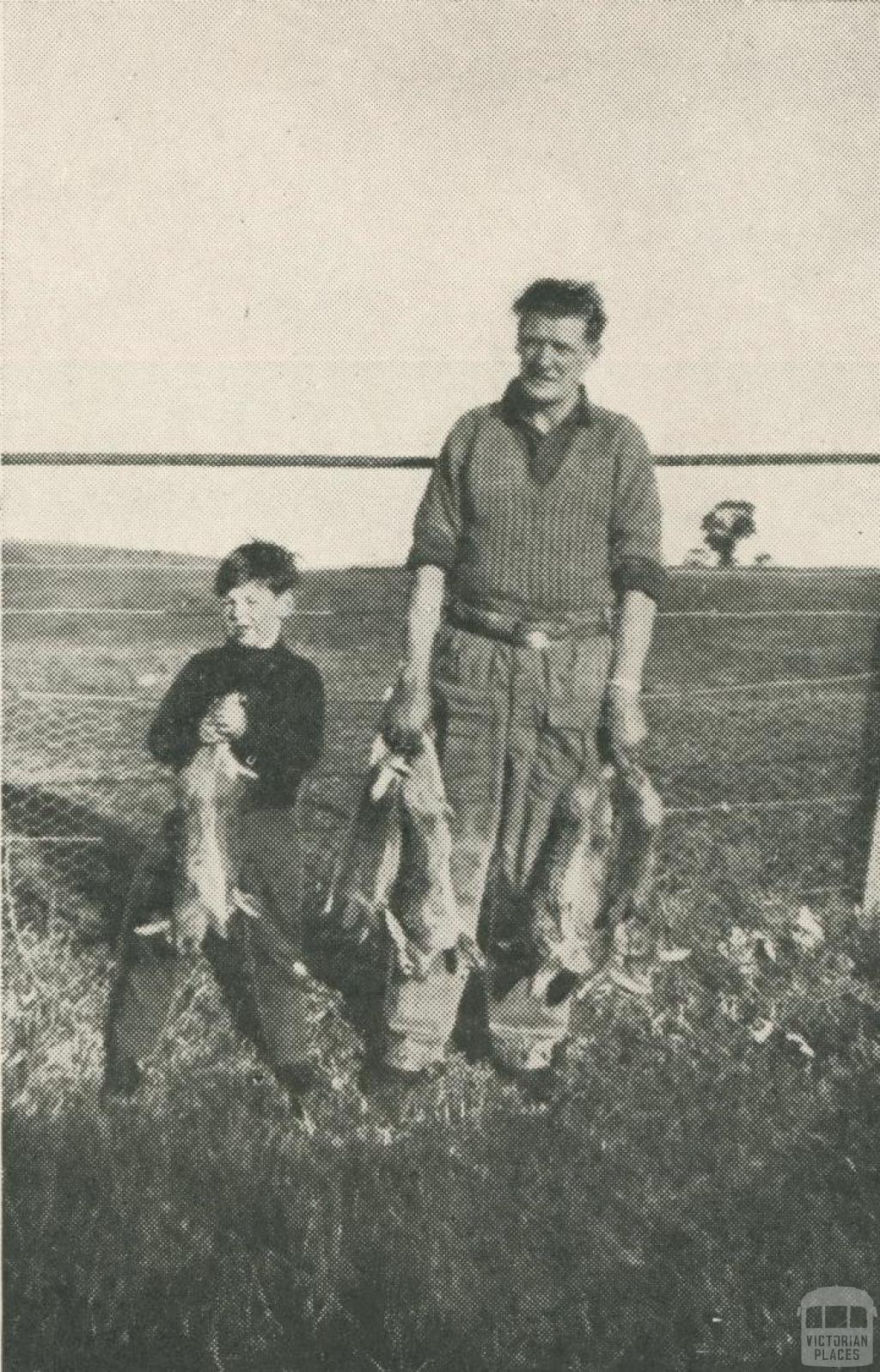 Hunting day at Bacchus Marsh, 1950