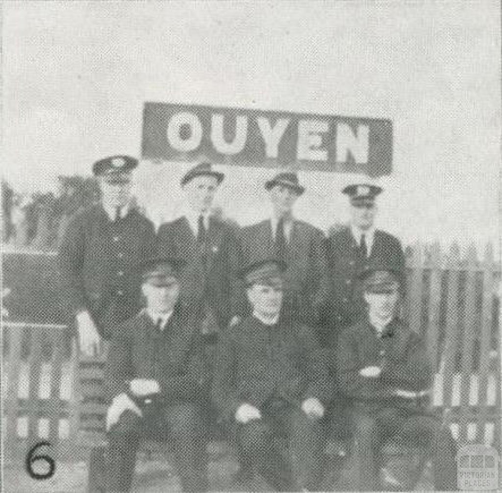 Ouyen station staff, 1927