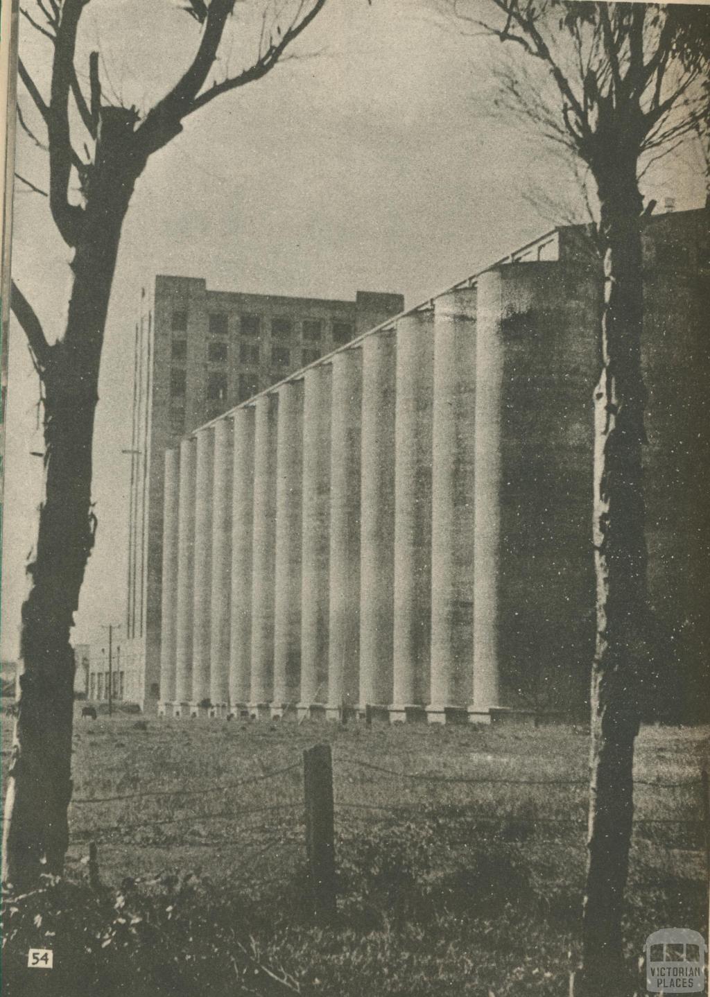 Wheat Silos, Geelong North, 1950