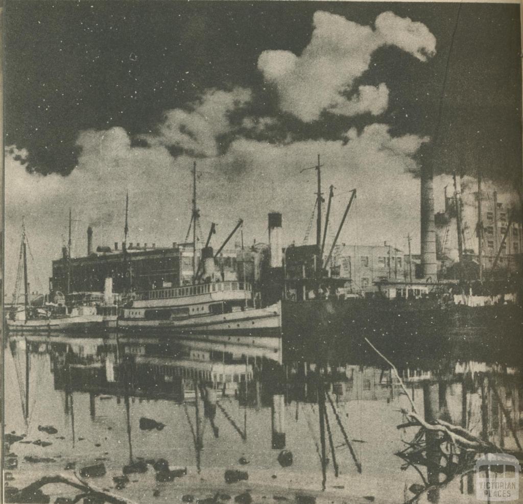 Ships at Footscray, 1950