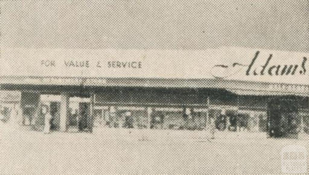 Adam's Department Store, Cobram, 1963